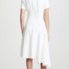 Women's Asymmetrical White Dress - Image 3