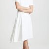 Women's Asymmetrical White Dress - Image 2