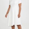 Women's Asymmetrical White Dress - Image 5