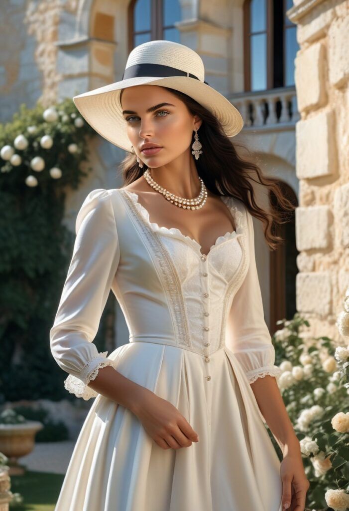 Fashion Ideas & Trends SS2024. Modern Femininity, Hyperfeminine, Fashion Accents. Romantic & Sensual Looks. Color Trends. Empoweing Women. Fashion Fiction. AI Lookbook.